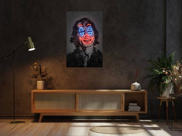 Neon sign in a stylish room