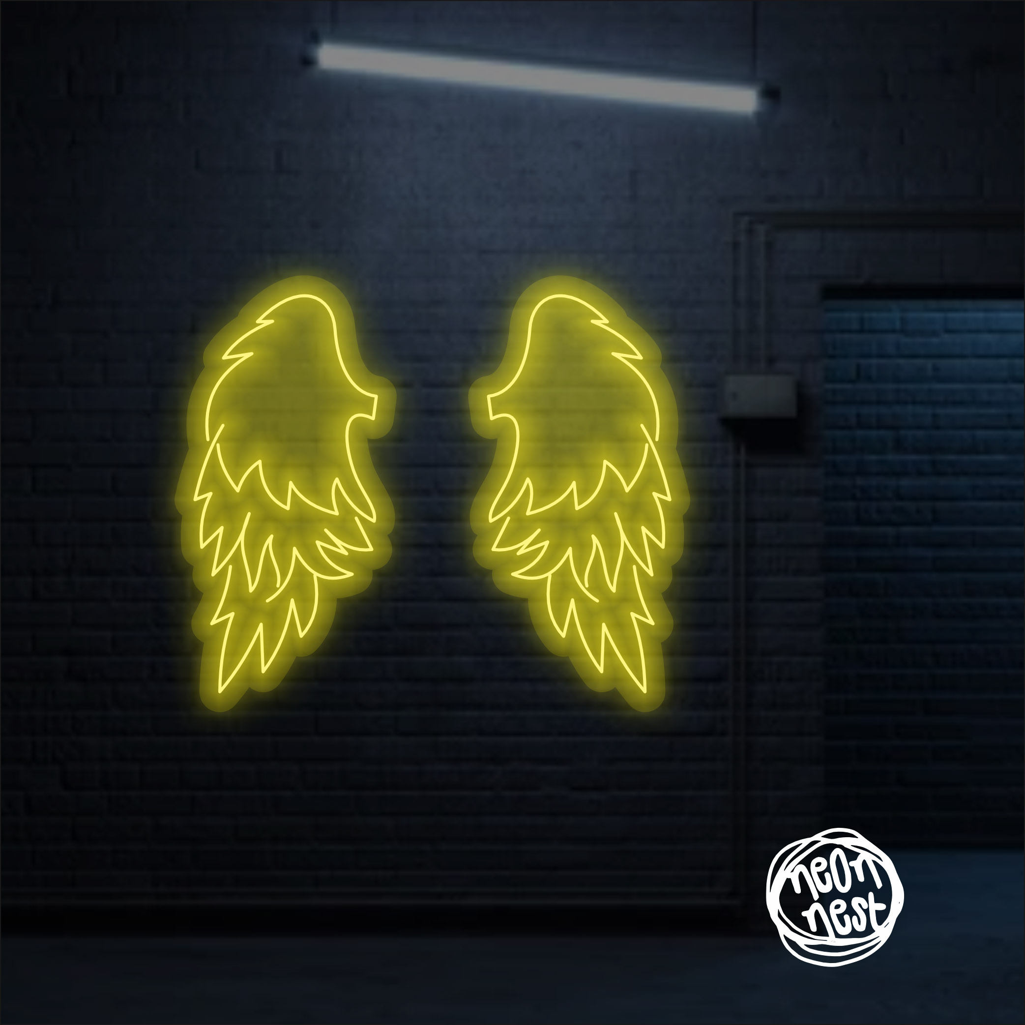 Close up of Angel Wings